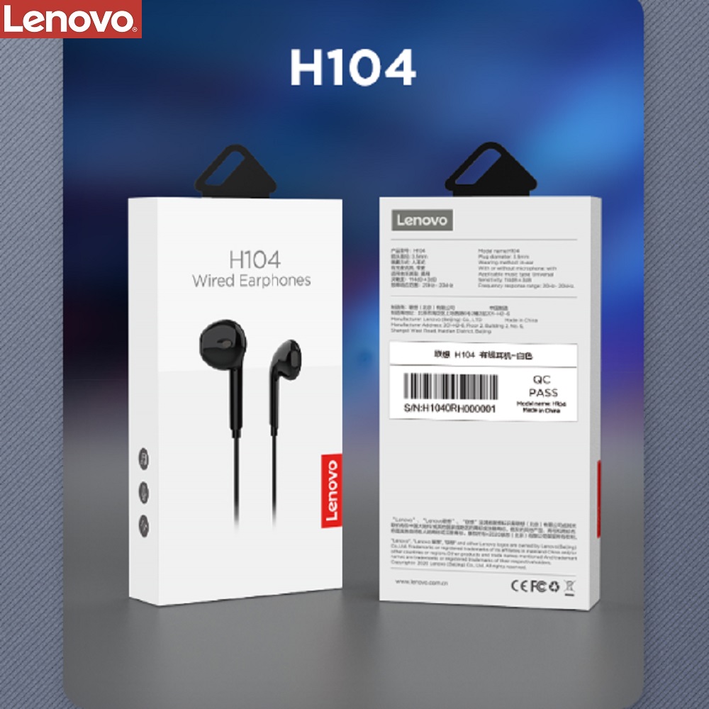 d08e2f31a6e3ee4e4459600d6ccc3773 אוזניות חוטיות לנובו Lenovo H104 – תמונה 1