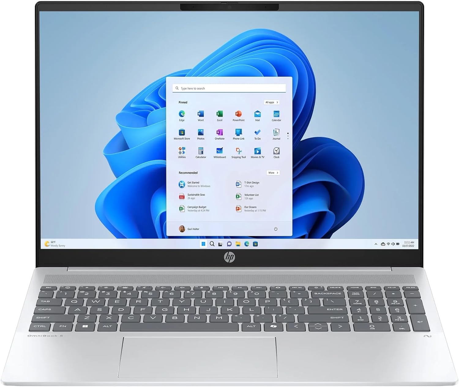 71XOKEMVvtL._AC_SL1500_ HP OmniBook 5 16-AF1017 Core Ultra 7 255U 1TB SSD 16GB 16" (1920x1200) TOUCHSCREEN WIN11 – תמונה 1
