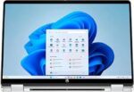 ⁦HP OmniBook 5 Flip 14-FP0023 Core 7 150U 512GB SSD 16GB 14" (1920x1200) TOUCHSCREEN WIN11 GLACIER SILVER⁩ – תמונה ⁦2⁩